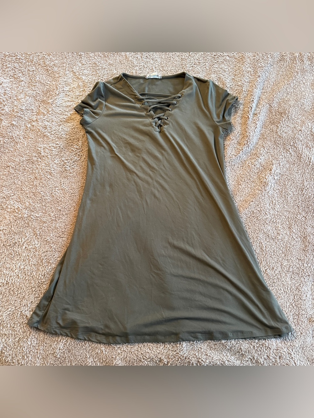 Olive green dress, medium